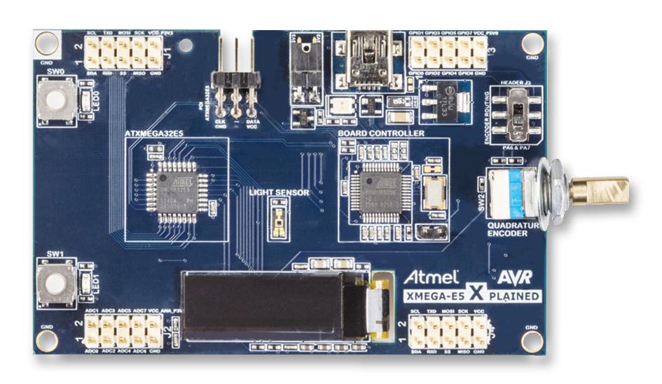 Microchip Atxmegae5-Xpld Atxmega32E, Xpld, Oled Display, Dev Kit