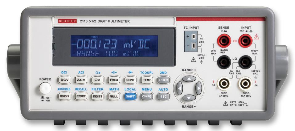 Keithley 2110-240 Multimeter, Bench, 5.5 Digit, Usb