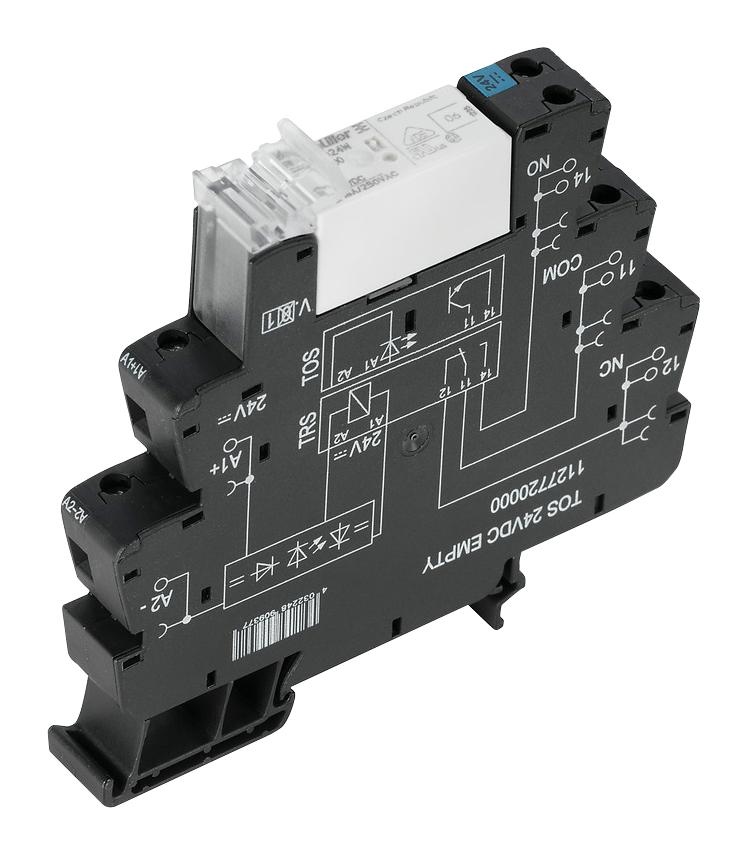 Weidmuller 1479780000 Power Relay, Spst, 16A, 24Vdc, Din Rail