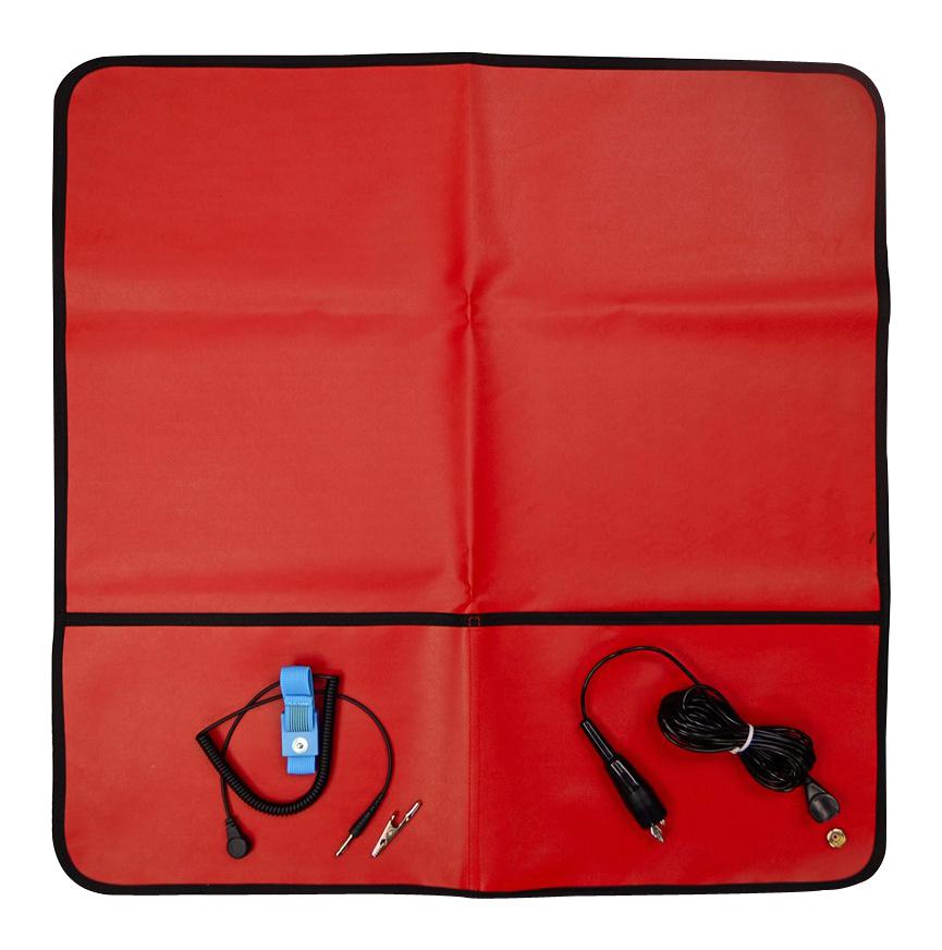 Desco 04599 Trustat Field Service Kit, Red, 2 Pocket, 24  X24 02Ah3170