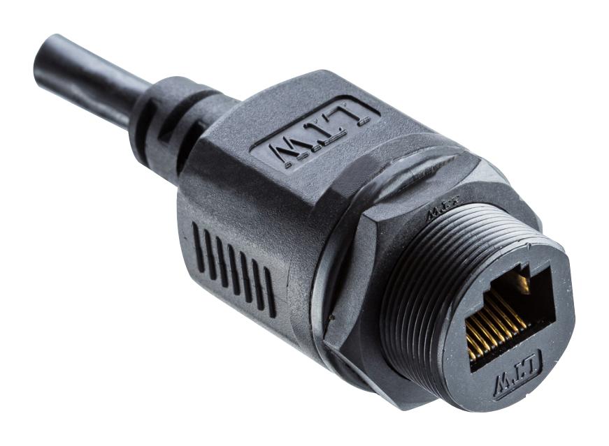 Amphenol Ltw Rcp-5Saffm-Slm7B02 Enet Cord, Rj45 Rcpt-Free End, 2M