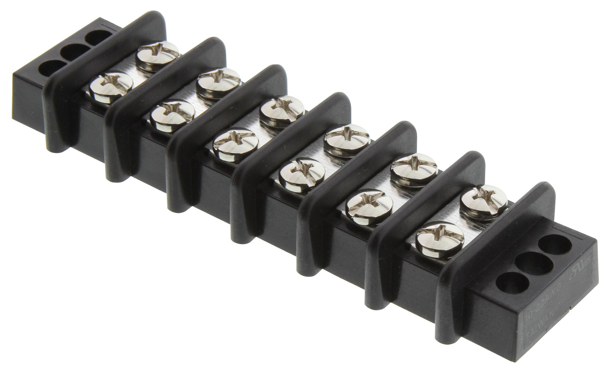 Buchanan - Te Connectivity 1546310-6 Terminal Block, Barrier, 6 Position, 22-10Awg