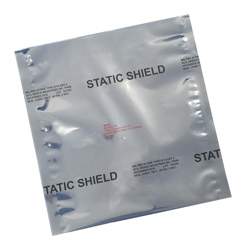 Scs 81766 Static Shielding Bag, Heat Seal, 6x6