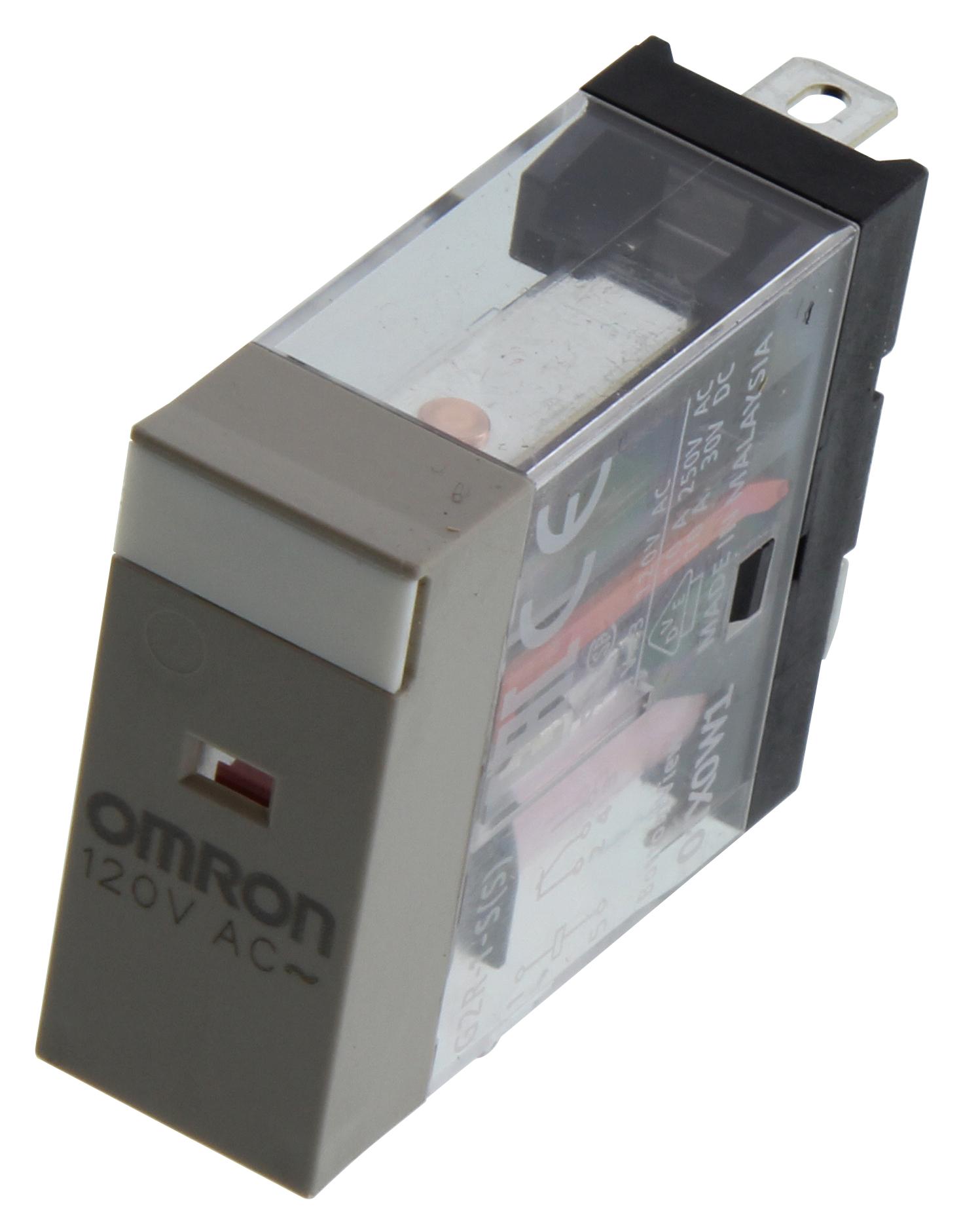 Omron Industrial Automation G2R-1-S Ac120(S). Relay, Spdt, 250Vac, 30Vdc, 10A