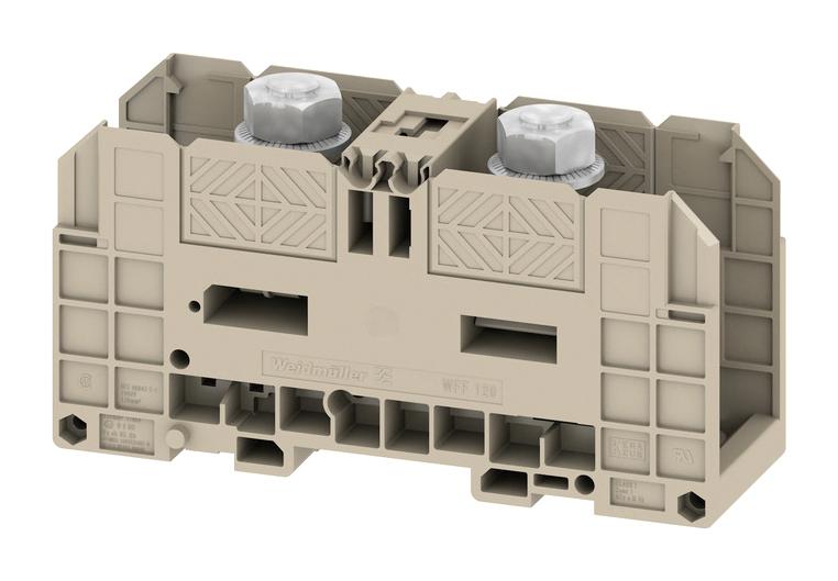 Weidmuller 1028500000 Din Rail Terminal Block, 2Pos, 10Awg