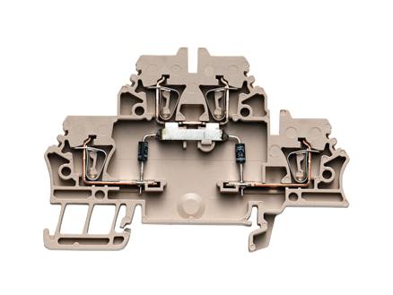 Weidmuller 1690040000 Din Rail Terminal Block, 4Pos, 14Awg