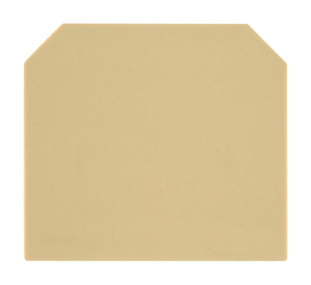 Weidmuller 0303620000 End Plate, Beige/yel, Terminal Block