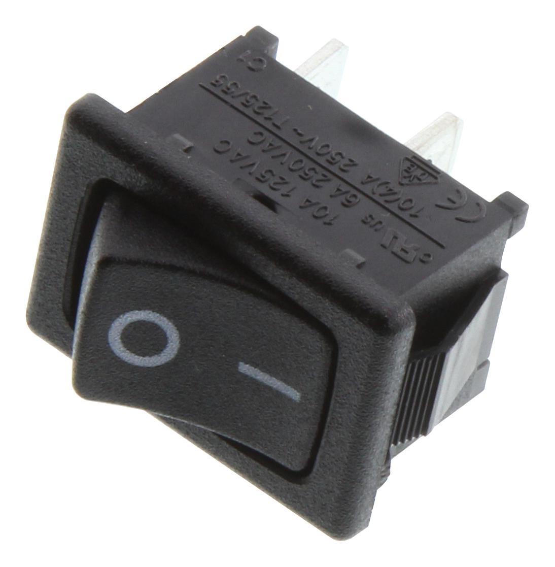 Zf Srb22A2Fbbnn Switch, Rocker, Spst, 10A, 250V, Black