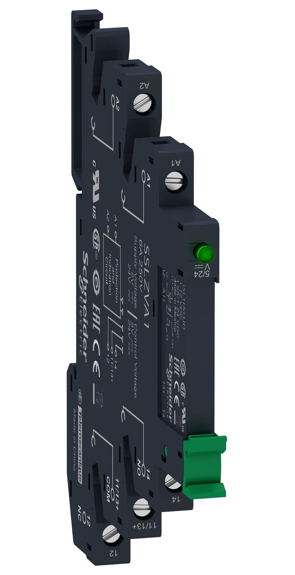 Schneider Electric Ssl1A12Bdpv Solid State Relay, 2A, 24Vac-250Vac