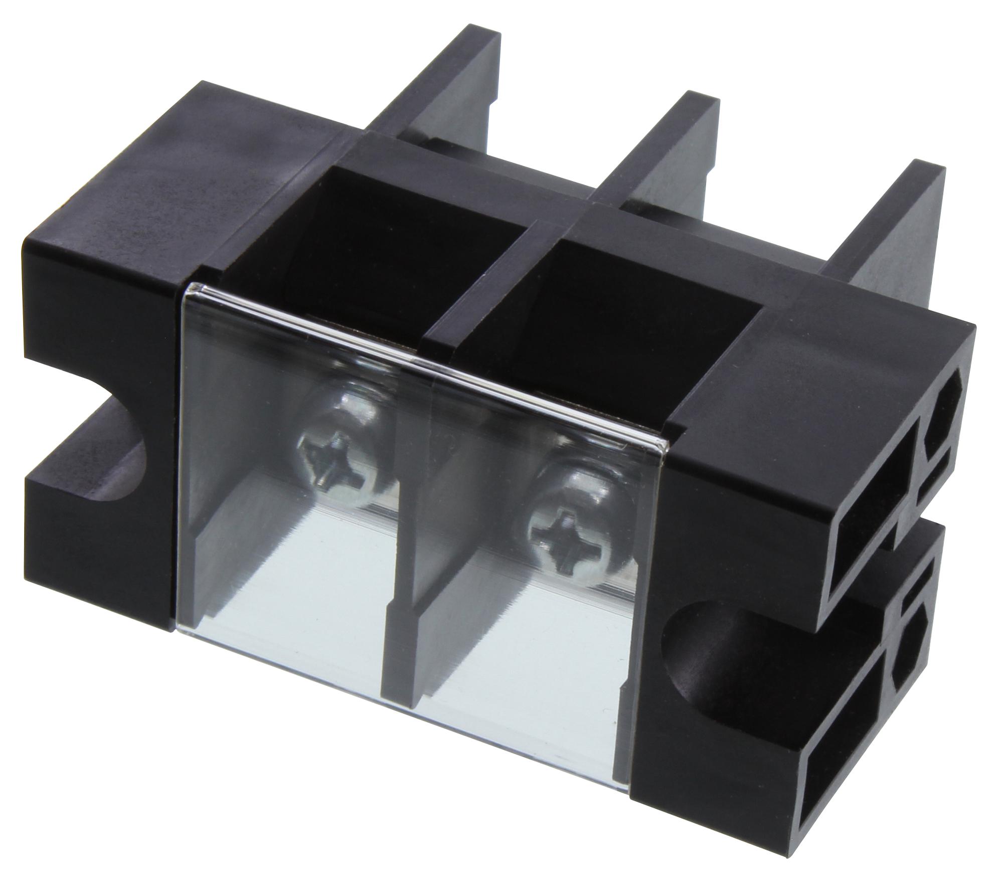 Blockmaster Electronics Otb-388-02P-C Terminal Block, Barrier, 2 Position, 8-2Awg