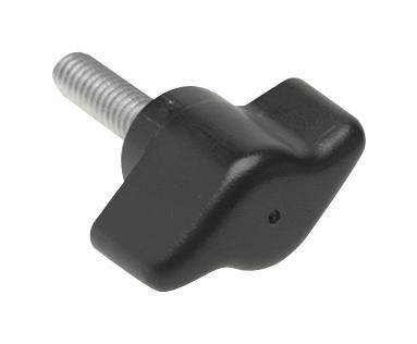 Davies Molding 3084Bk Bar/t Knob, Hips, Round Shaft, 32Mm