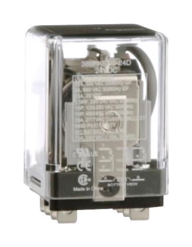 Schneider Electric/legacy Relay 389Fxbxc-24D Power Relay, Dpdt, 25A, 300Vac, Socket