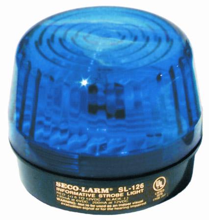 Seco-Larm Sl-126Q/b Blue Security Strobe Light