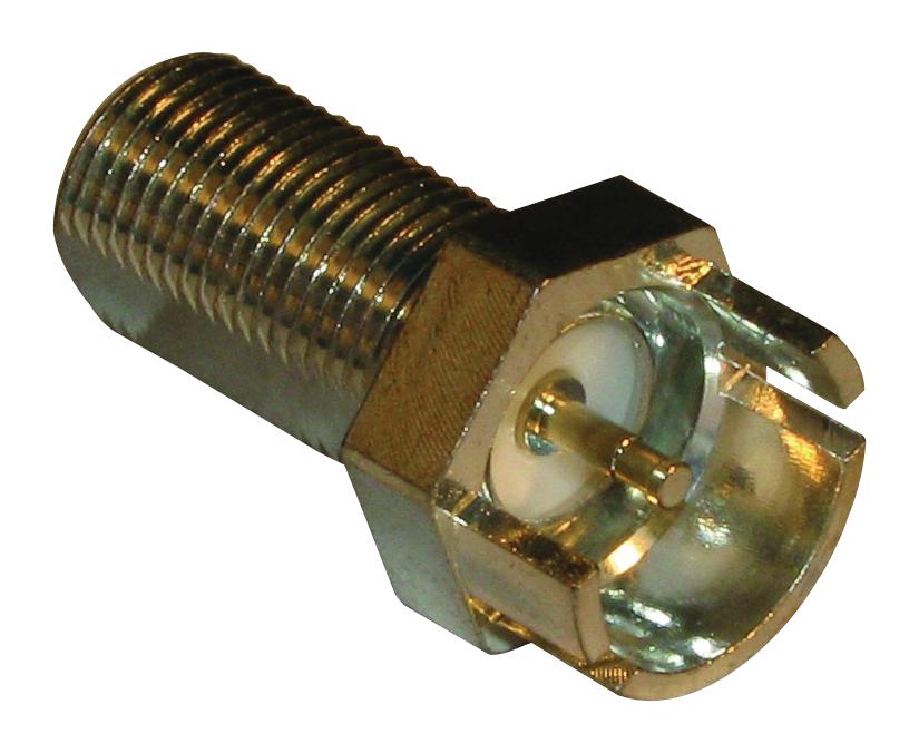 Amphenol Rf 222181. Rf Connector, F, Straight Jack, Pcb