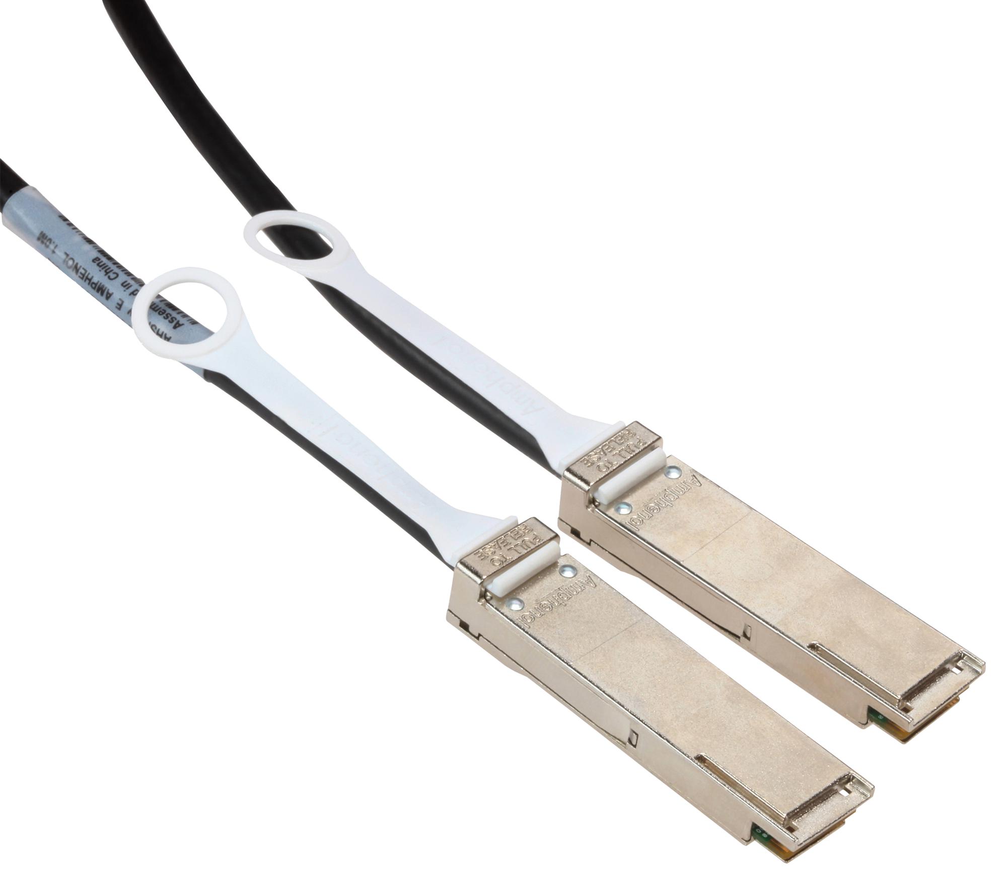 Amphenol Cables On Demand Sf-Ndaafj100G-005M Computer Cable Assy, Qsfp+ Plug-Plug, 5M