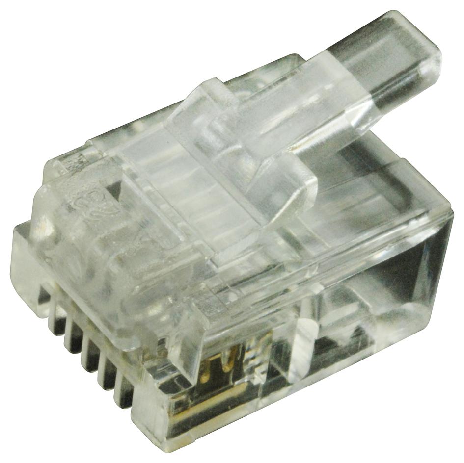 Multicomp Mtp-66-U-S Cat5 Rj12 Modular Plug, 6 Position, 1 Port