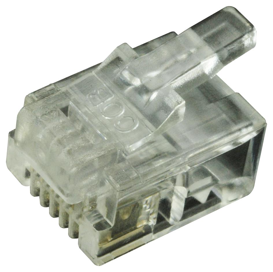 Multicomp Mtp-66U Cat5 Rj12 Modular Plug, 6 Position, 1 Port