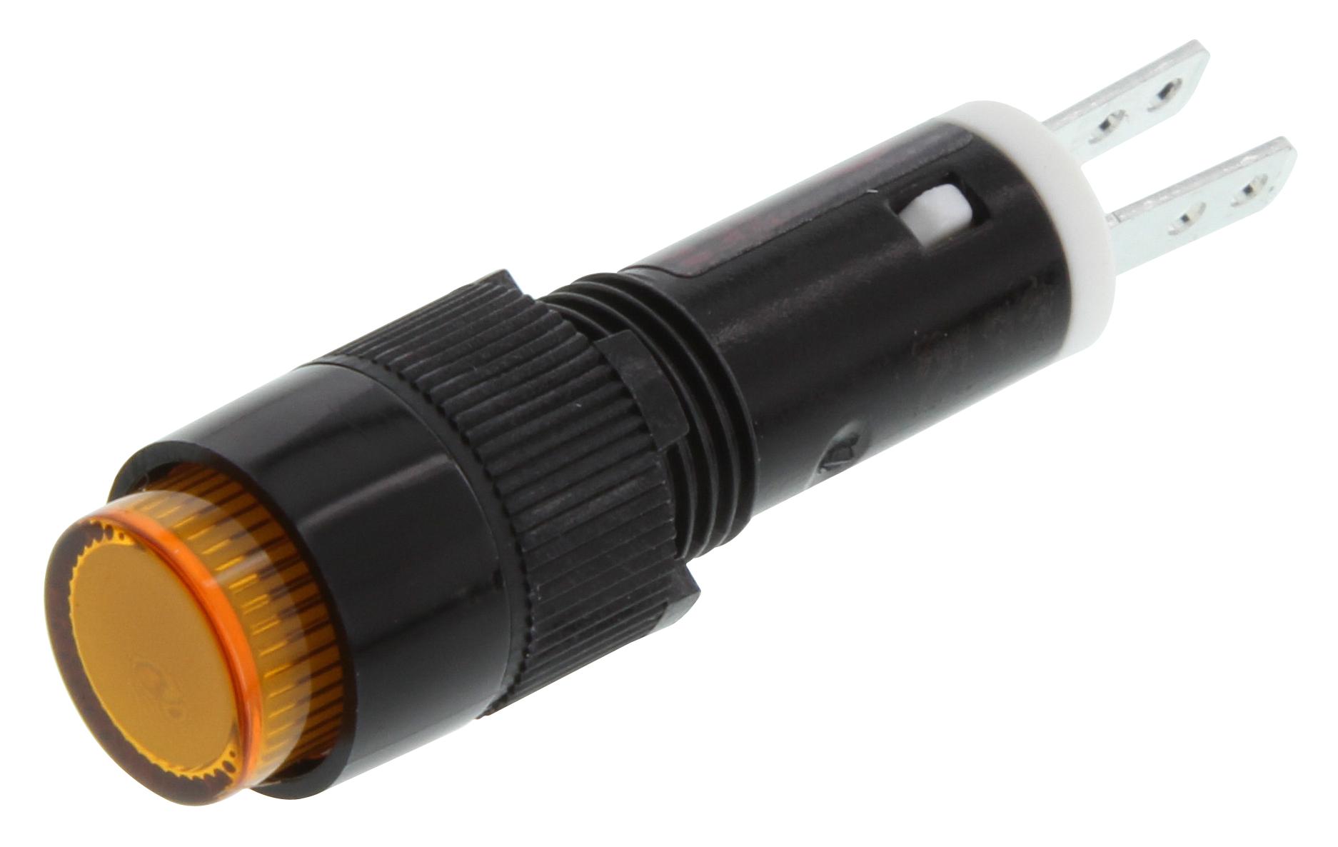 Idec Ap8M122-A Led Pilot Indicator, Amber, 8Mm, 24V