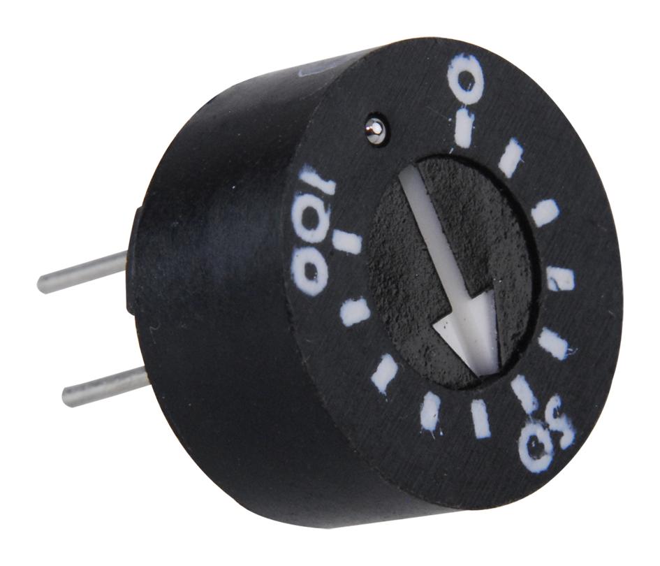 Tt Electronics / Bi Technologies 93Pr10Klf Trimmer Potentiometer, 10Kohm 1Turn Through Hole