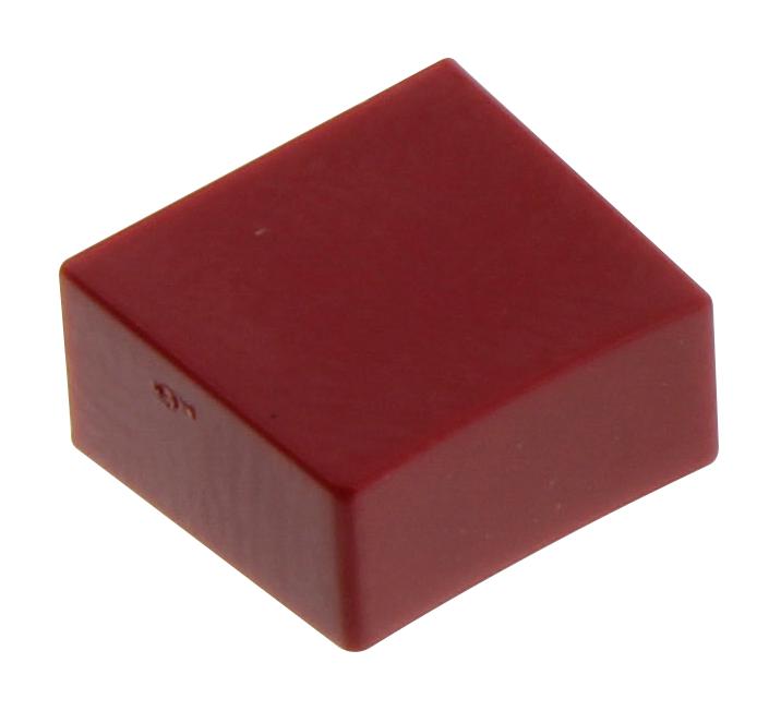 E-Switch 1Cred. Switch Cap, Red, Push-Button/tactile Sw