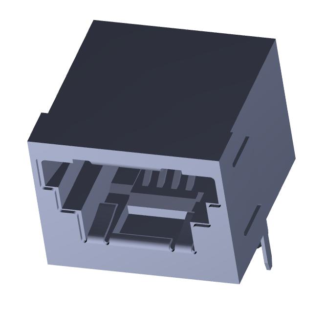 Amp - Te Connectivity 4-1761206-1 Modular Jack, R/a, 4P4C, 1Port, Shld