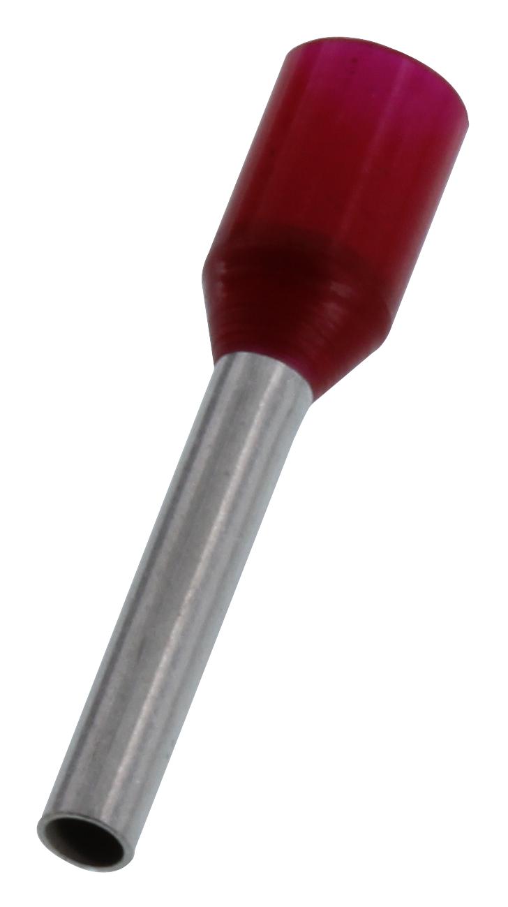 Wago 216-243 Terminal, Ferrule, 10 X 1.4Mm, Crimp Red