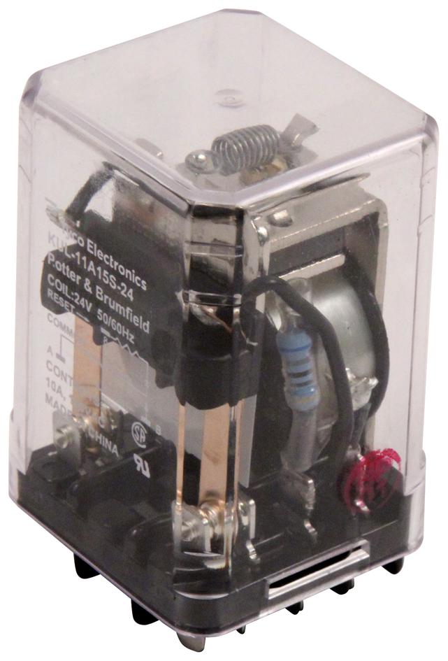 Potter&brumfield - Te Connectivity Kul-11A15S-24 Relay, Dpdt, 250Vac, 28Vdc, 10A