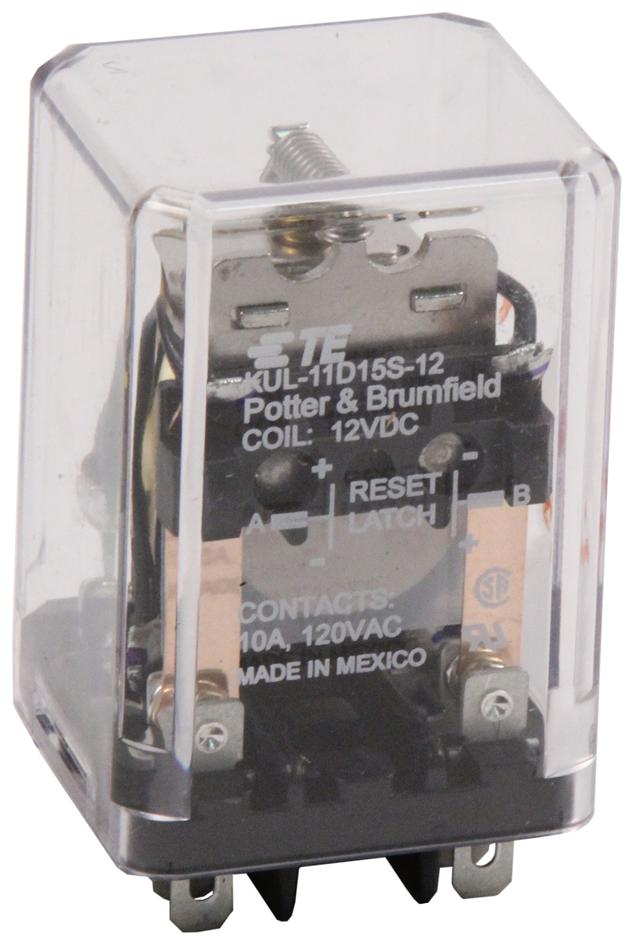 Potter&brumfield - Te Connectivity Kul-11D15S-12 Relay, Dpdt, 250Vac, 28Vdc, 10A