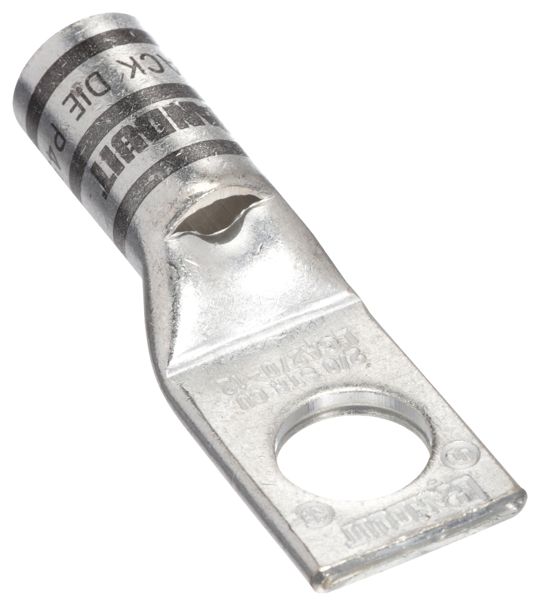 Panduit Lca2-56-Q Copper Compression Lug, 1 Hole, 2 Awg 19P7753