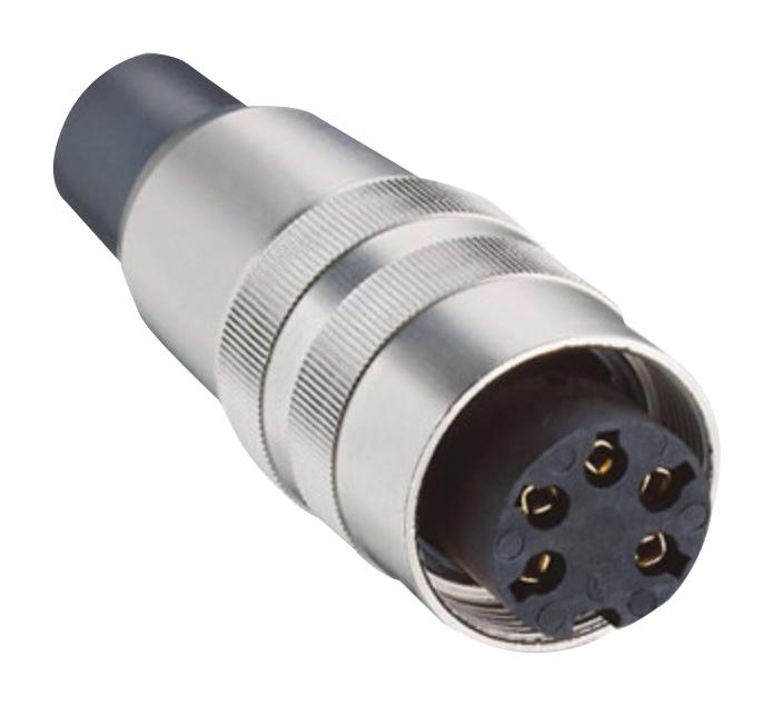 Lumberg Kv 120-8 Socket Acc. To Iec 60130-9, Ip 40, Straight Version,solder Term,  With Threaded Joint, S 23Ah4000