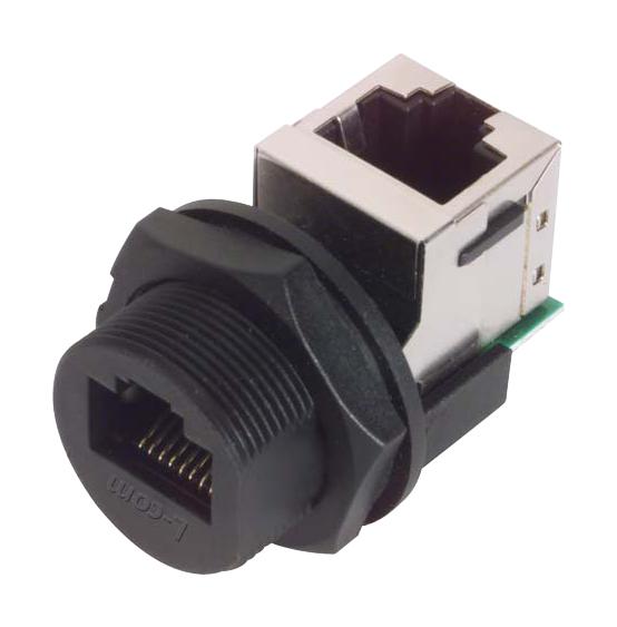 L-Com Wprj-Ftracat5E Adaptor, R/a, Rj45 Jack-Rj45 Jack