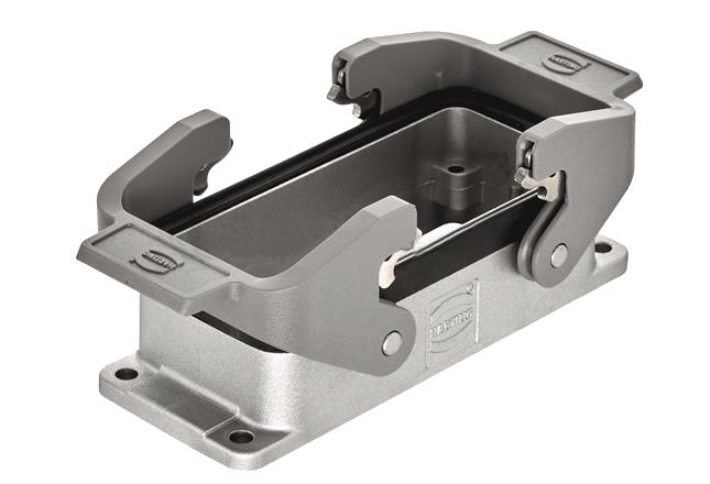 Harting 09628162301 Housing, Bulkhead, 16B, 2 Lever