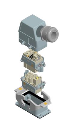 Harting 73101000015 Han 10B Ethernet/power/signal Kit