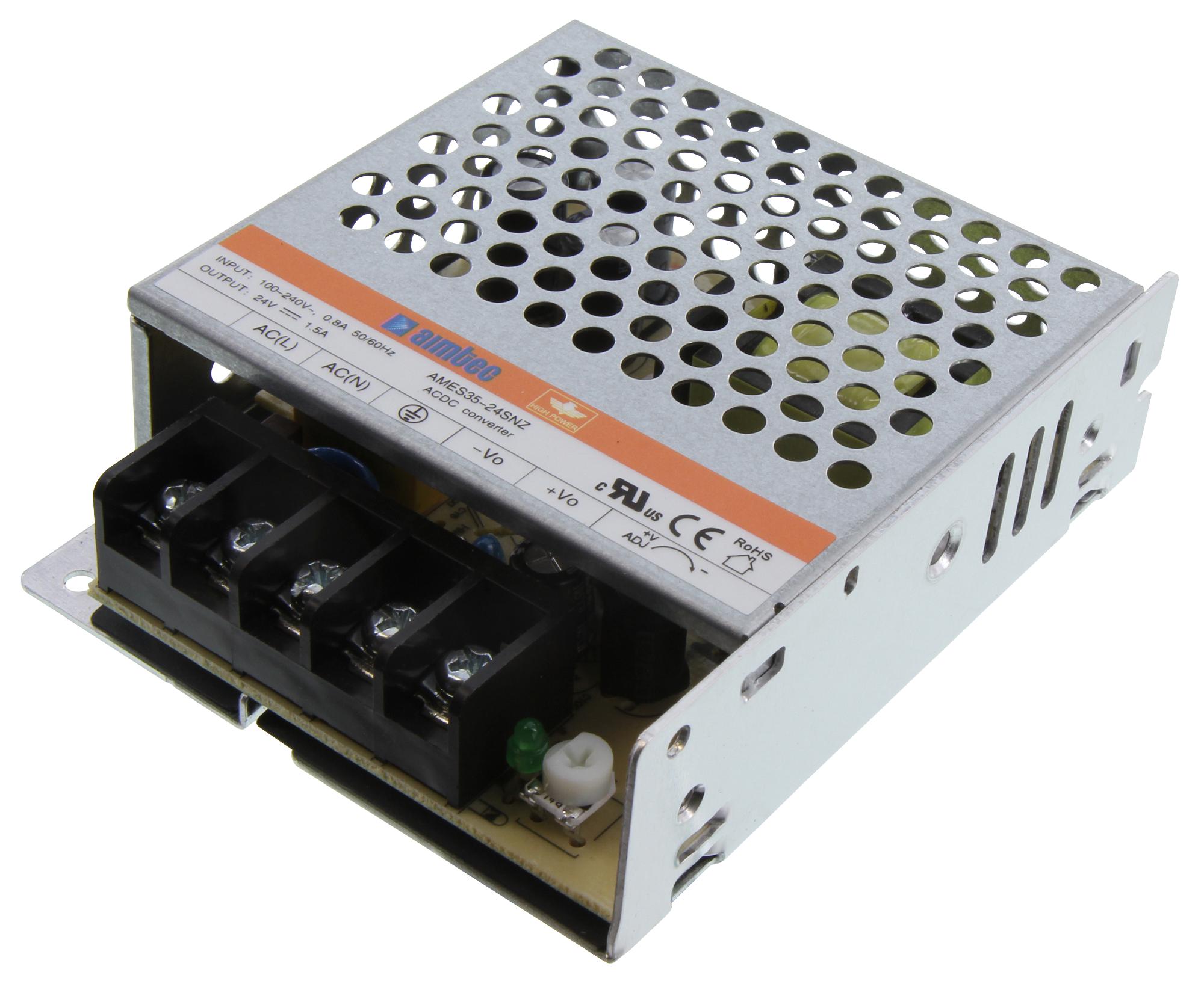 Aimtec Ames35-24Snz. Power Supply, Ac-Dc, 24V, 1.5A