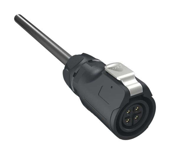 Amphenol Communications Solutions Mrdbn04Capc00 Cable Assy, 4P Cir Plug-Free End, 3M