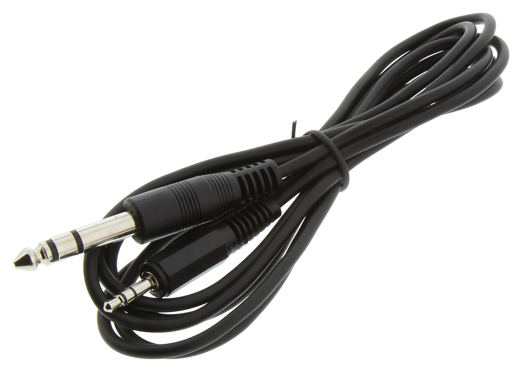 Multicomp Pro Psg03423 Cable, 3.5Mm Stereo Plug-1/4 Plug, 6Ft