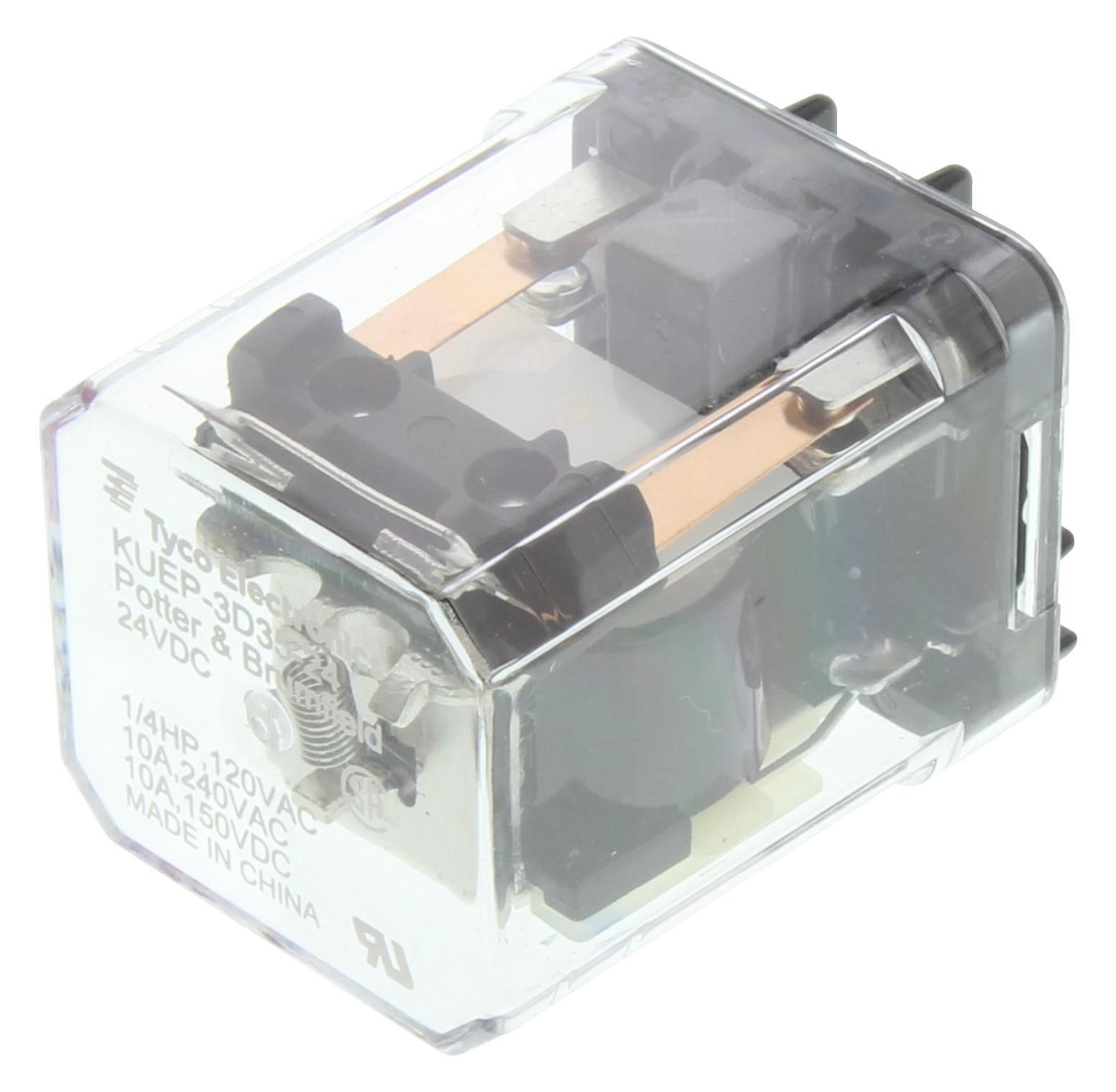 Potter&brumfield - Te Connectivity Kuep-3D35-24 Relay, Spst-No, 170Vdc, 10A