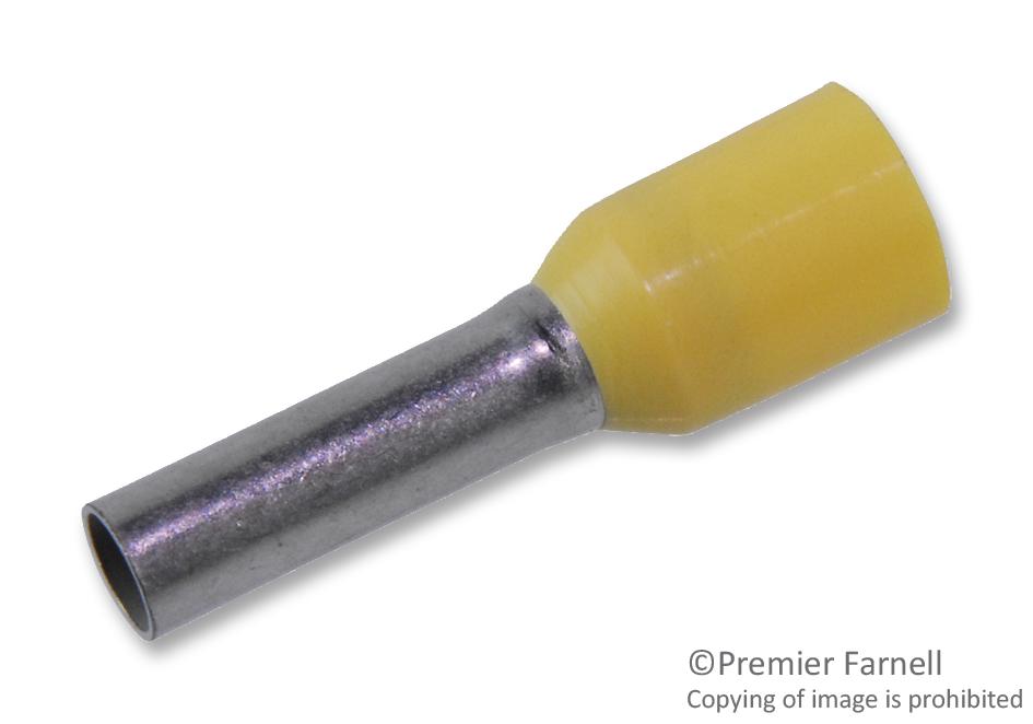 Wago 216-205 Terminal, Ferrule, 8 X 2.05Mm, Yellow