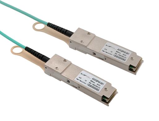 L-Com Aocqp40-001 Active Optical Cable Qsfp+ 40Gbps, 1 Meter, Msa Compatible 29Ah9079