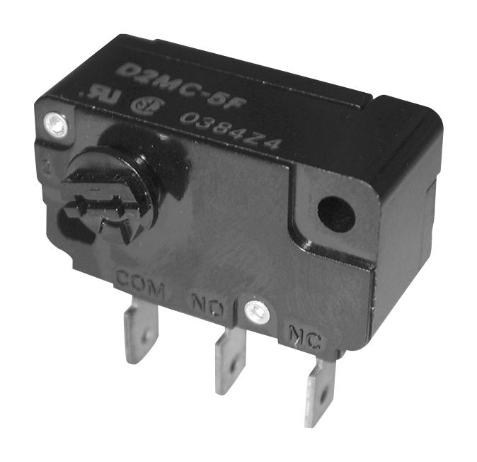 Omron Electronic Components D2Mc-5El Microswitch, Spdt, 5A, 250Vac, 0.5Nm