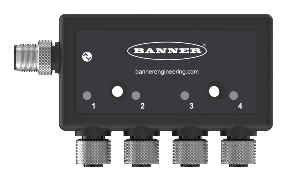 Banner Engineering R90C-4B21-Kq Signal Converter, 4-Ch, Digital, 30Vdc