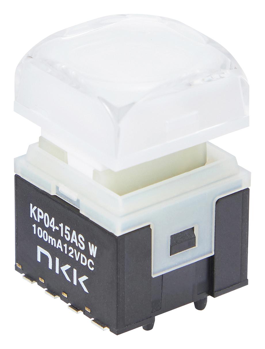 Nkk Switches Kp0415Asg03Rgbw-2Sjb Pb Sw, Spst, 0.1A/12Vdc/smt, Rgbw