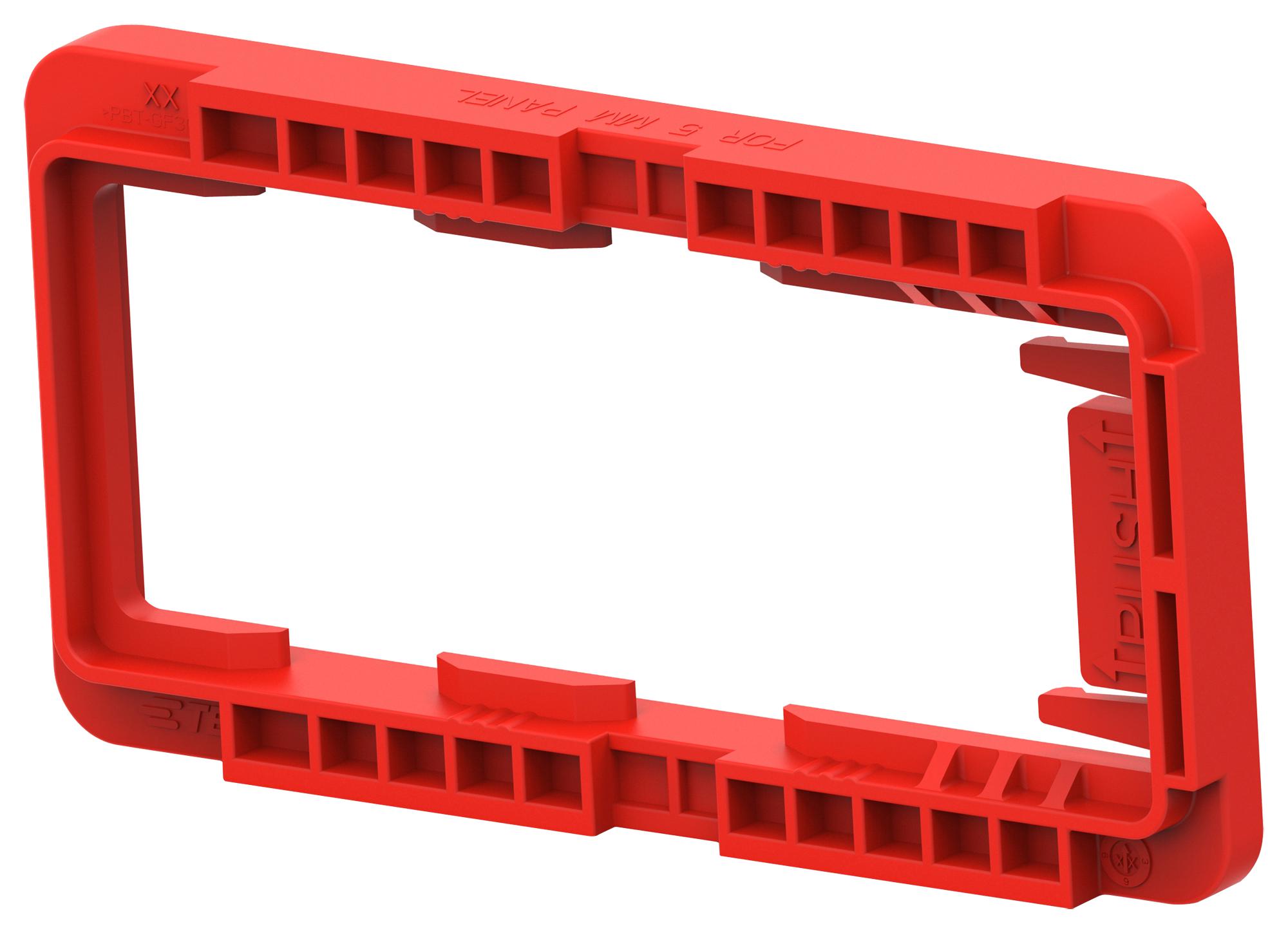 Te Connectivity 2203876-1. Mounting Clip, Red, Pbt-Gf30