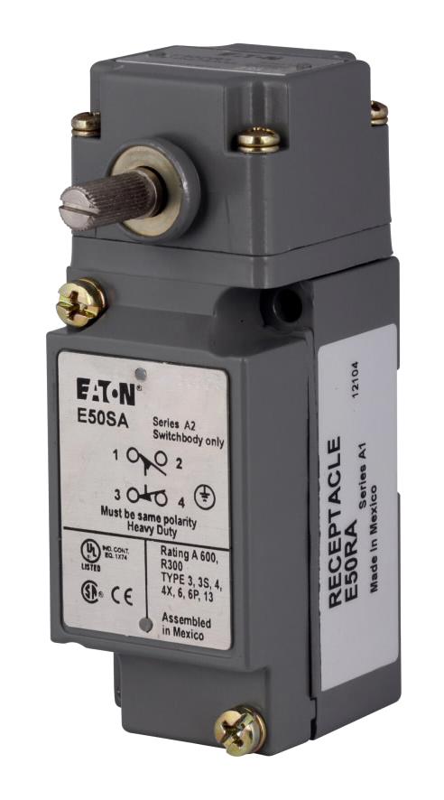 Eaton Cutler Hammer E50Ar1 Limit Switch, Side Rotary, Dpst-1No/1Nc