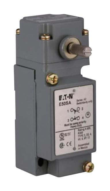 Eaton Cutler Hammer E50Br1 Limit Switch, Side Rotary, 4Pst-2Nc/2No