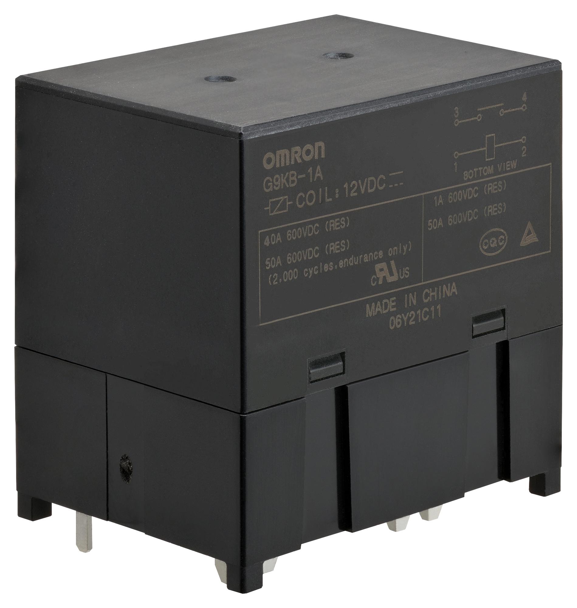 Omron G9Kb-1A Dc12 Power Relay, Spst-No, 12Vdc, Tht