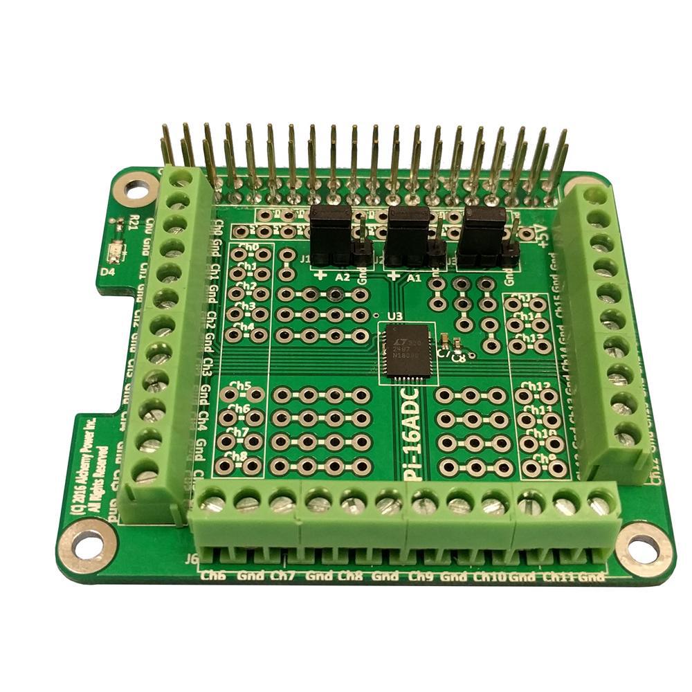 Alchemy Power Pi-16Adc 16-Bit Adc Hat For Raspberry Pi&trade