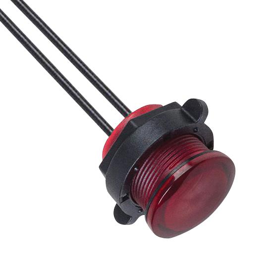 Vcc (Visual Communications Company) Cnx722C200120W Panel Indicator, 22Mm, Red, 120Vac