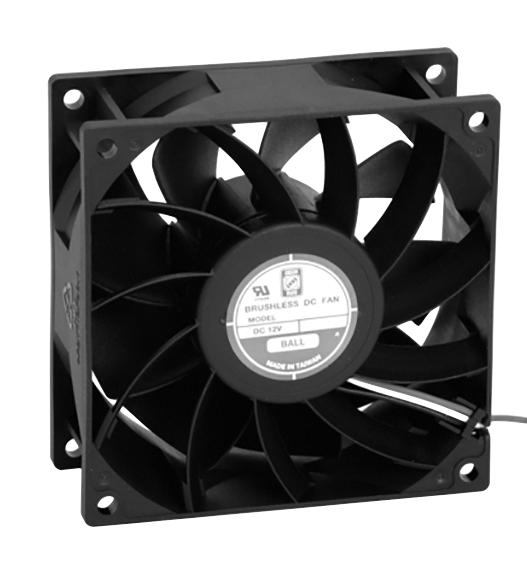 Orion Fans Od9238-24Lb Dc Fan, 92Mm, 78Cfm, 24V, 3500Rpm