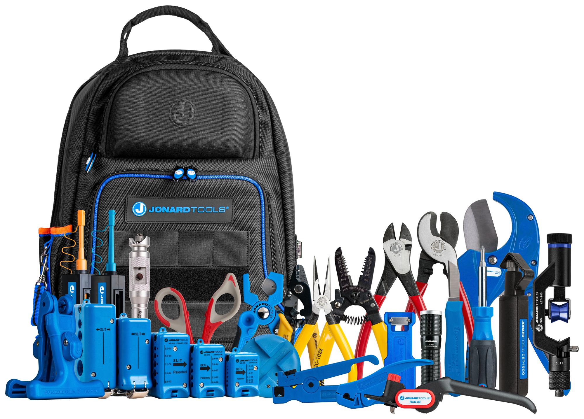 Jonard Tools Tk-199B Ultimate Backpack Fiber Prep Kit, 7.01Kg